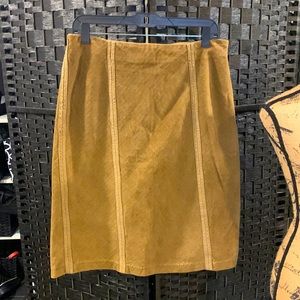 Corduroy skirt, walnut color